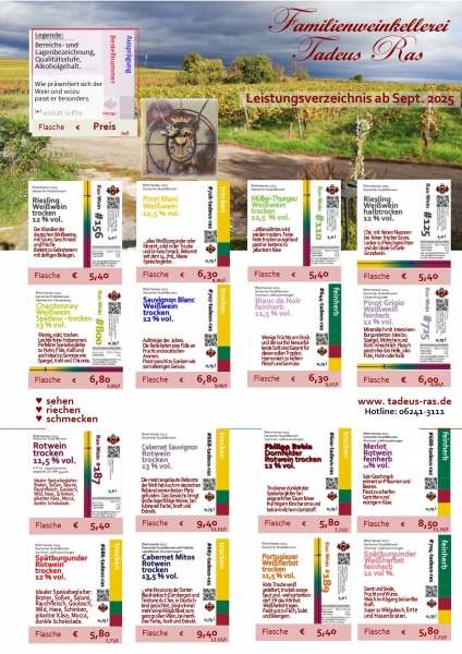 Leistungsverzeichnis III-2025